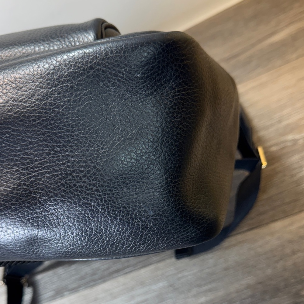 Coach Black Pebbled Leather  Backpack - Picture 5 of 11